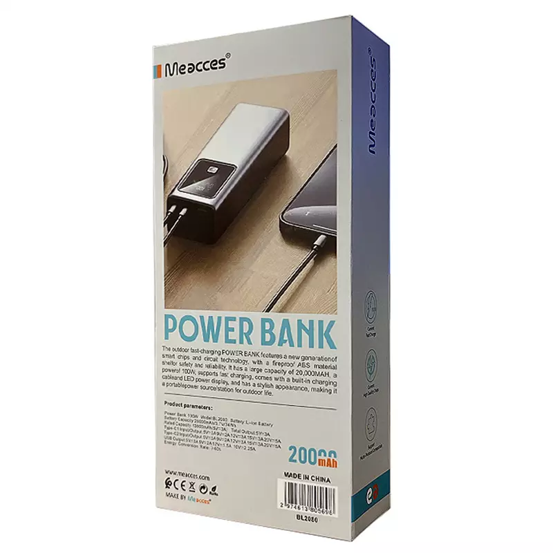 خرید پاور بانک می اکسس 20000 میلی آمپر مدل BL2080 اصل و باکیفیت
