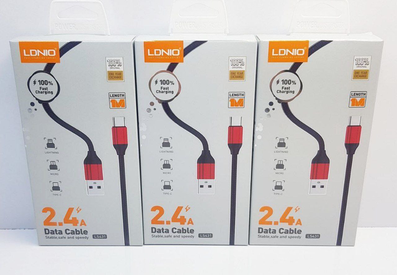 خرید کابل آیفون LDNIO LS۴۳۱ اصل و باکیفیت