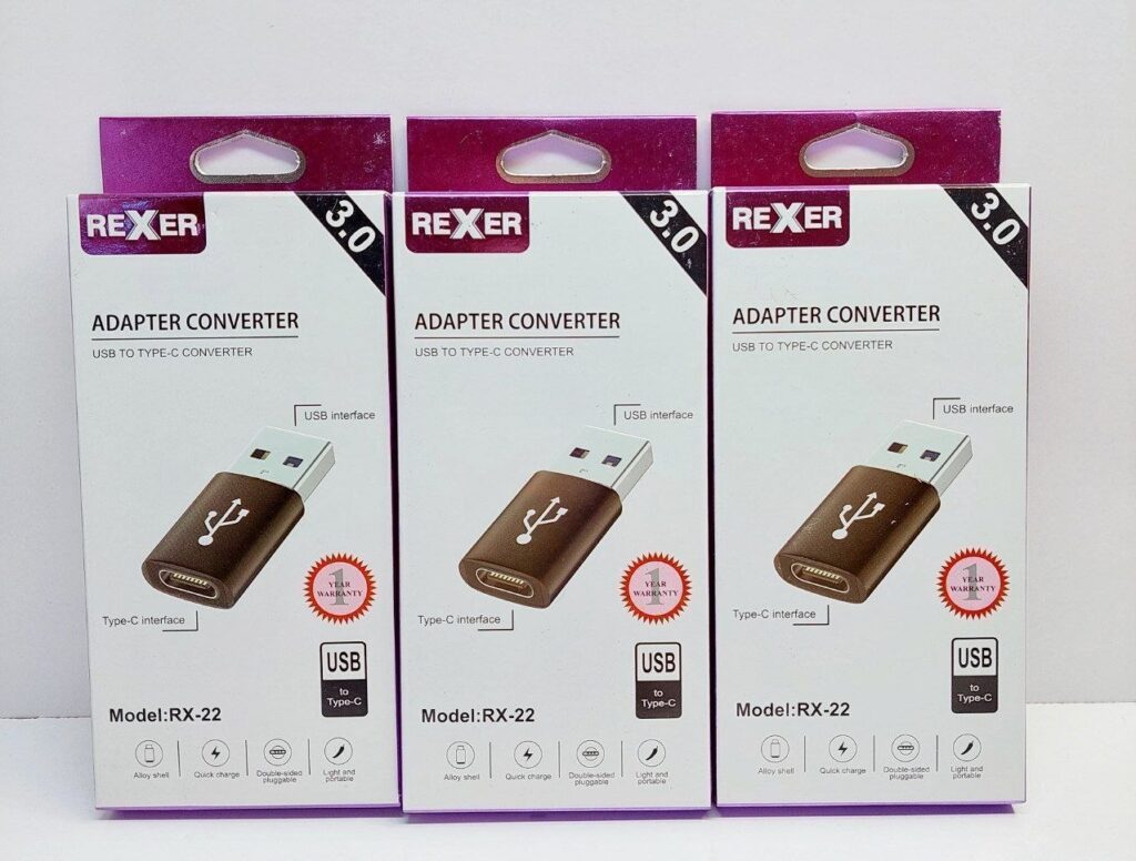 خرید تبدیل تایپ سی به USB RX22 اصل و باکیفیت