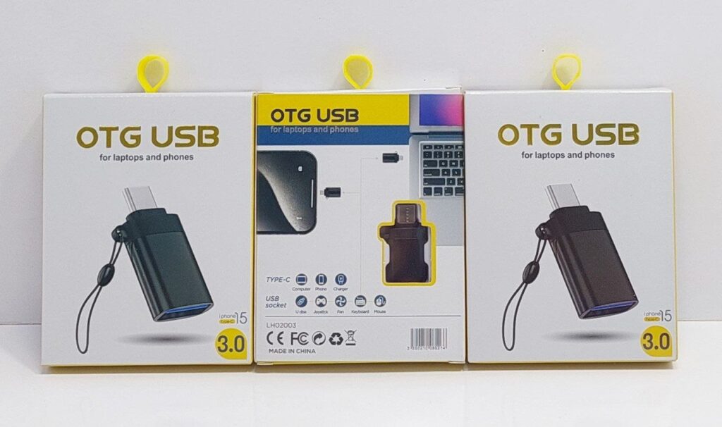 خرید otg فلزی تایپ سی پک زرد اصل و باکیفیت
