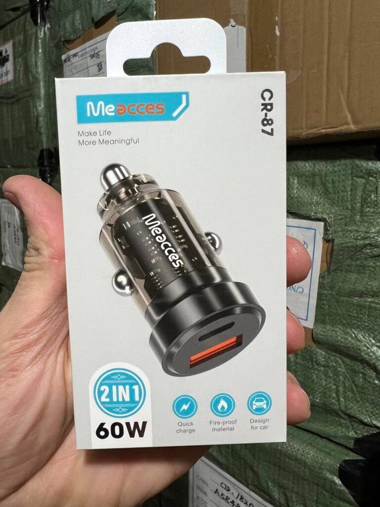 خرید فندکی ماشین 60 وات می اکسس CR-87 اصل و باکیفیت