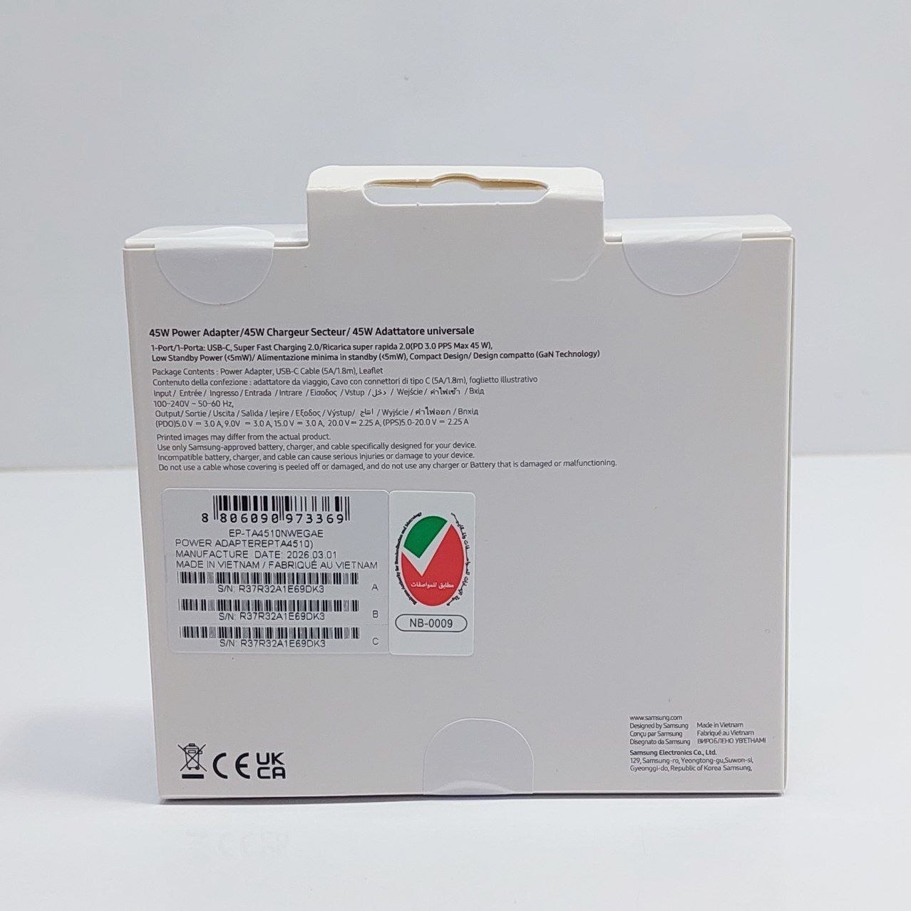 خرید شارژر ۴۵ وات اورجینالNFC اصل و باکیفیت